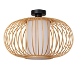 THULINE - Plafon - Ø 45 cm - 1xE27 - Light Wood Look - Essential 05157/45/72 LUCIDE